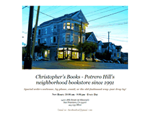 Tablet Screenshot of christophersbooks.com